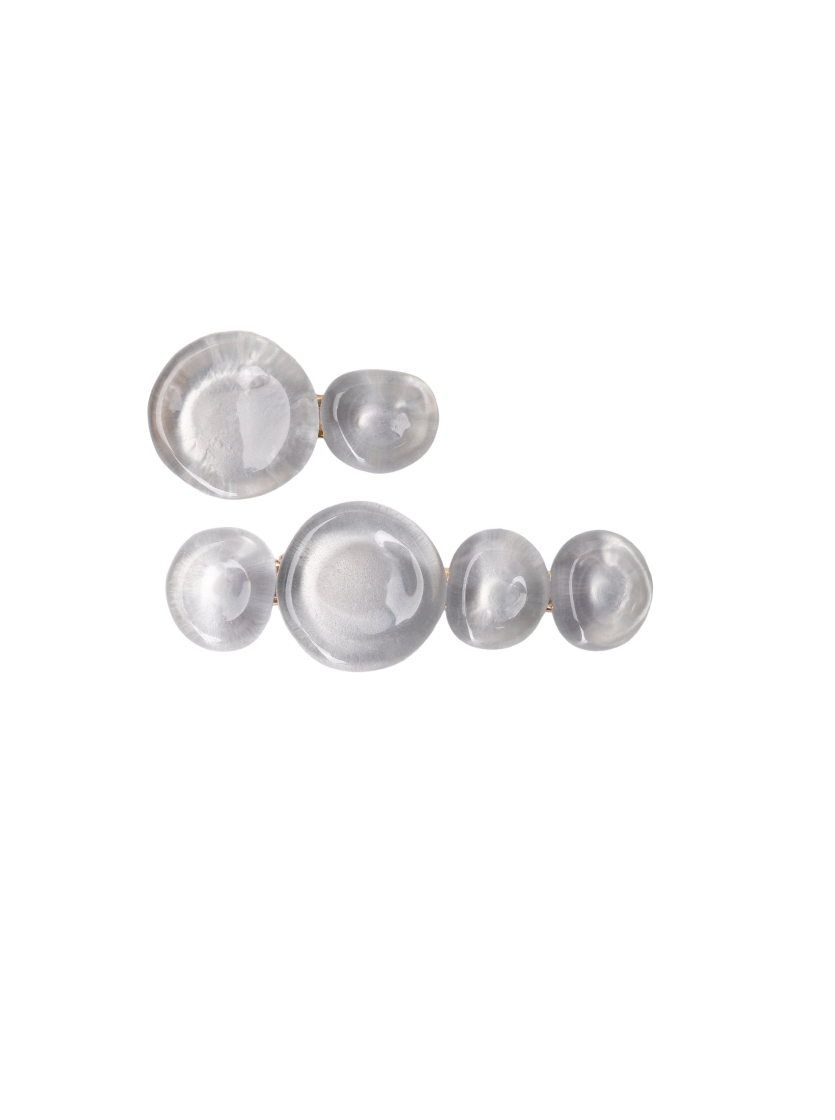BCLUIZA hair clip, 2 pcs. set - Grey - Black Colour