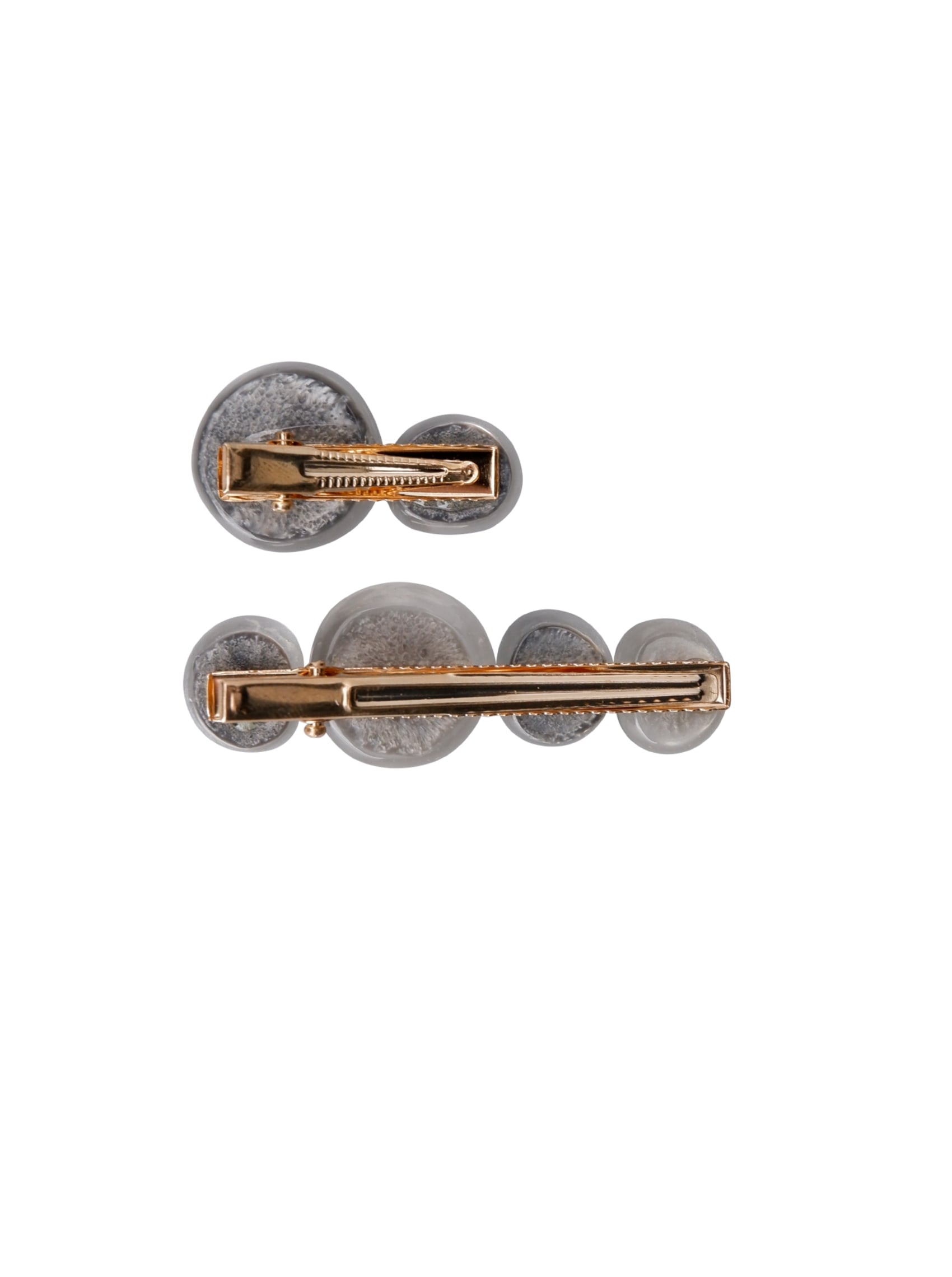 BCLUIZA hair clip, 2 pcs. set - Grey - Black Colour