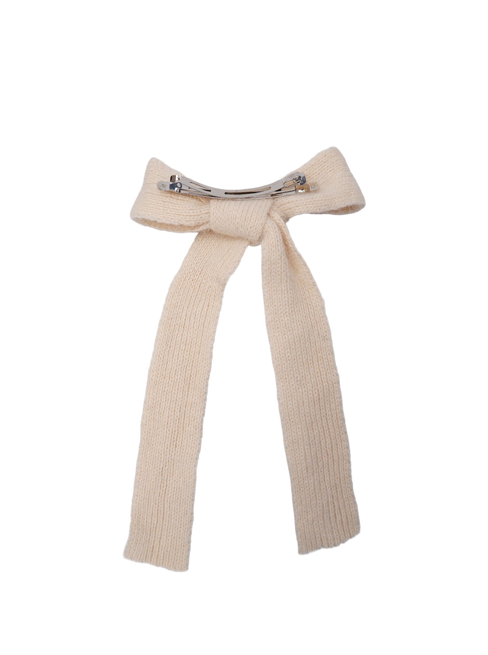 BCEMERIE bow barette - Creme - Black Colour