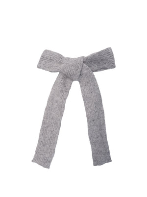 BCEMERIE bow barette - Lt. Grey - Black Colour