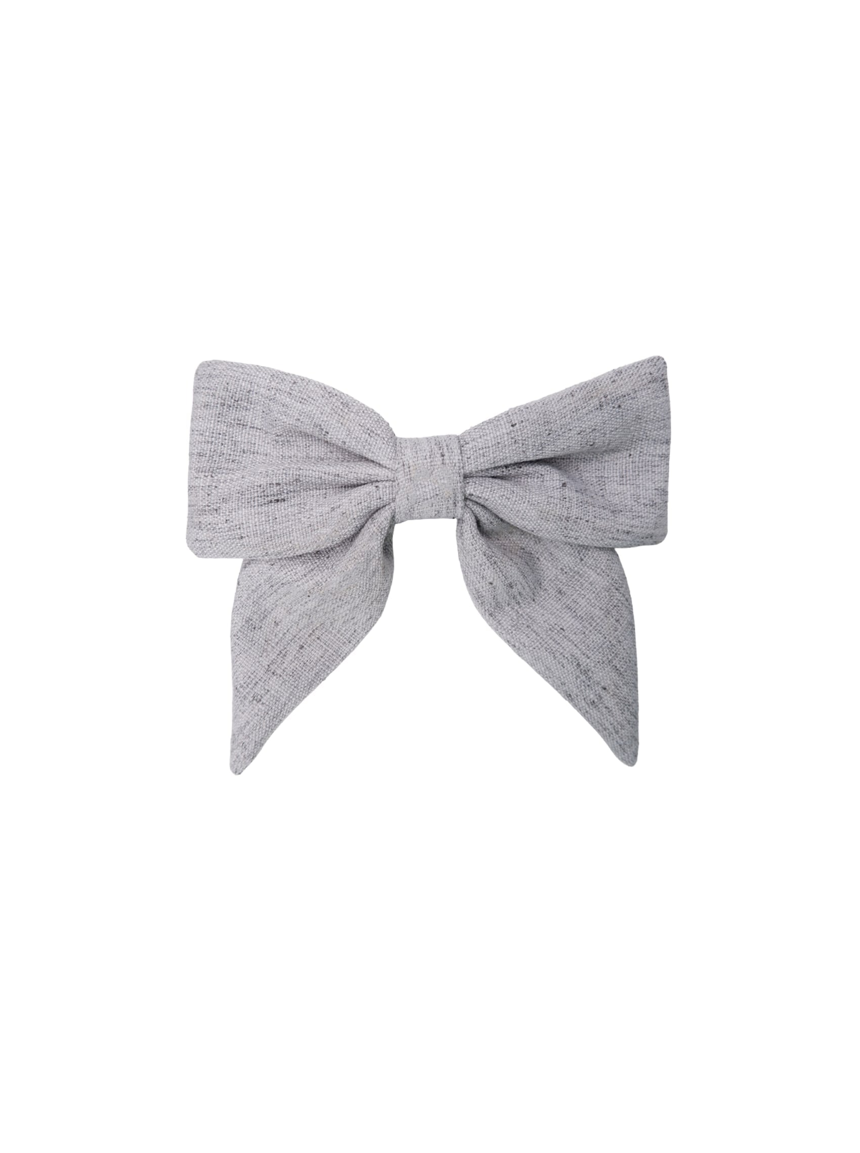 BCPALMER bow barette - Lt. Grey - Black Colour