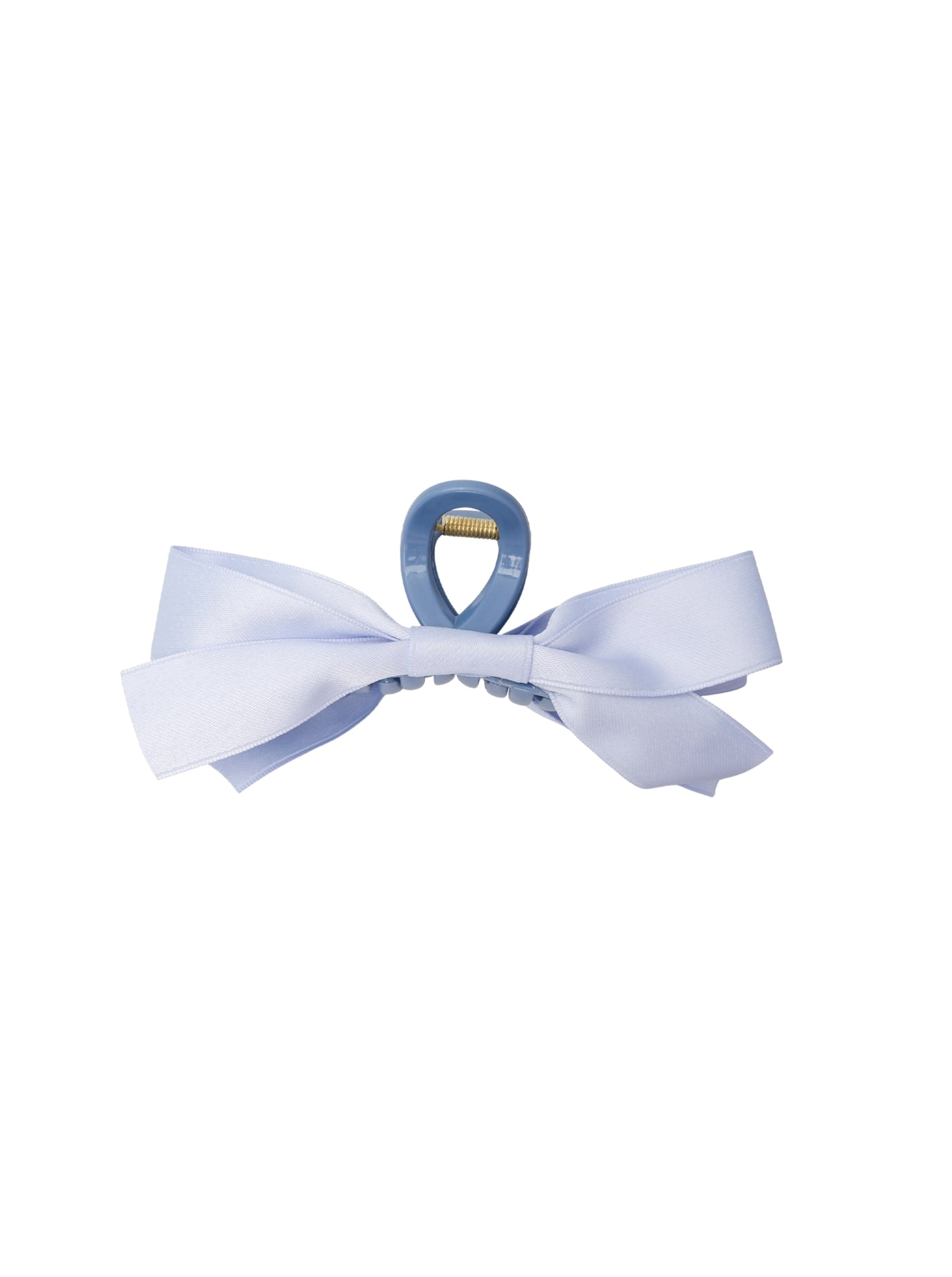 BCNOMI bow hair claw - Lt. Blue - Black Colour