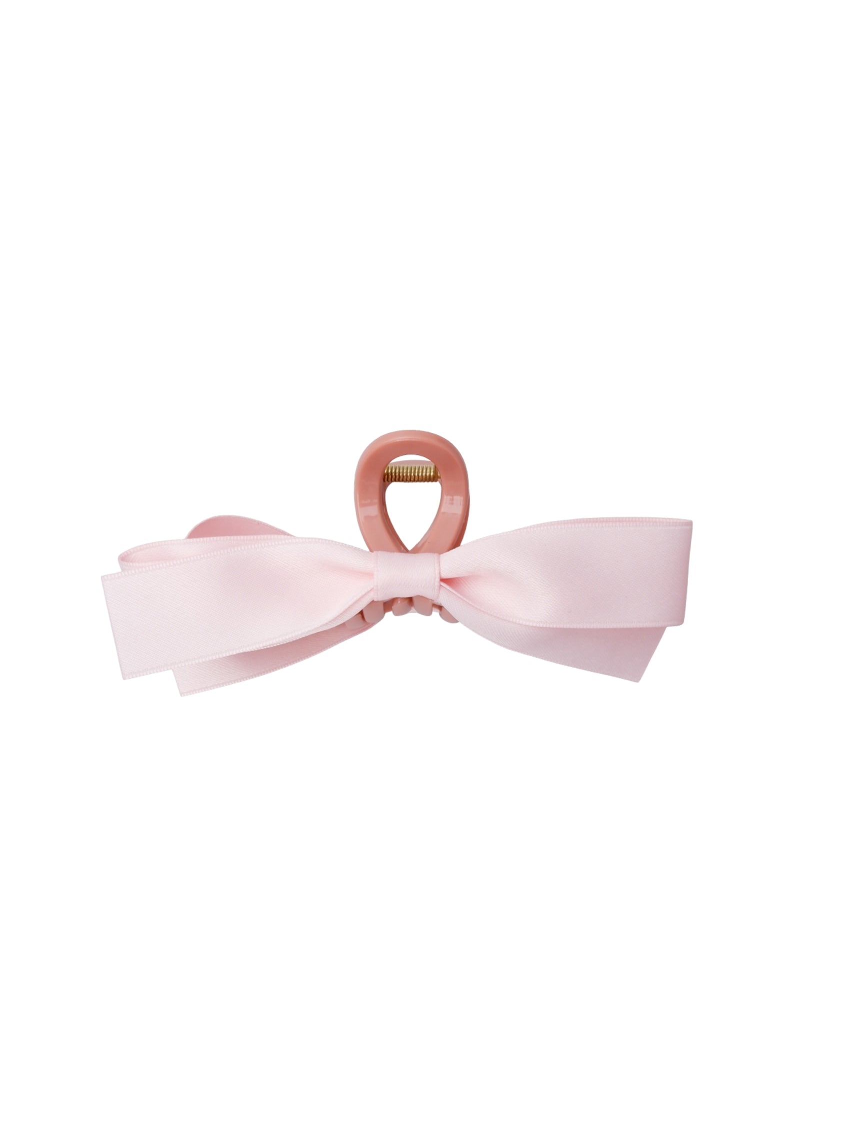 BCNOMI bow hair claw - Lt. Rose - Black Colour