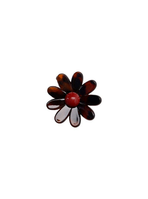 BCFLOWER hair claw - Dk. Tortoise