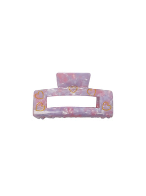 BCBERLIN heart big hair claw - Lt. Pink