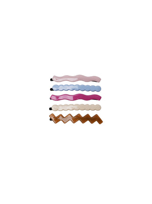 BCVAIA hair pins, 5 pcs. set - Beige Combi