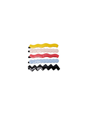 BCVAIA hair pins, 5 pcs. set - Yellow Combi