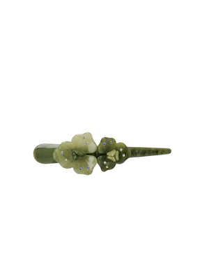BCALINEA flower hair clip - Green