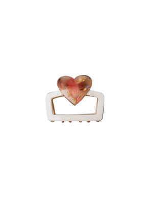 BCQUINN hair claw - Cream w. Rose
