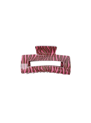 BCBERLIN animal hair claw - Pink Zebra