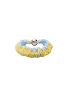 BCRIVERA mini scrunchie - Yellow/Blue - Black Colour