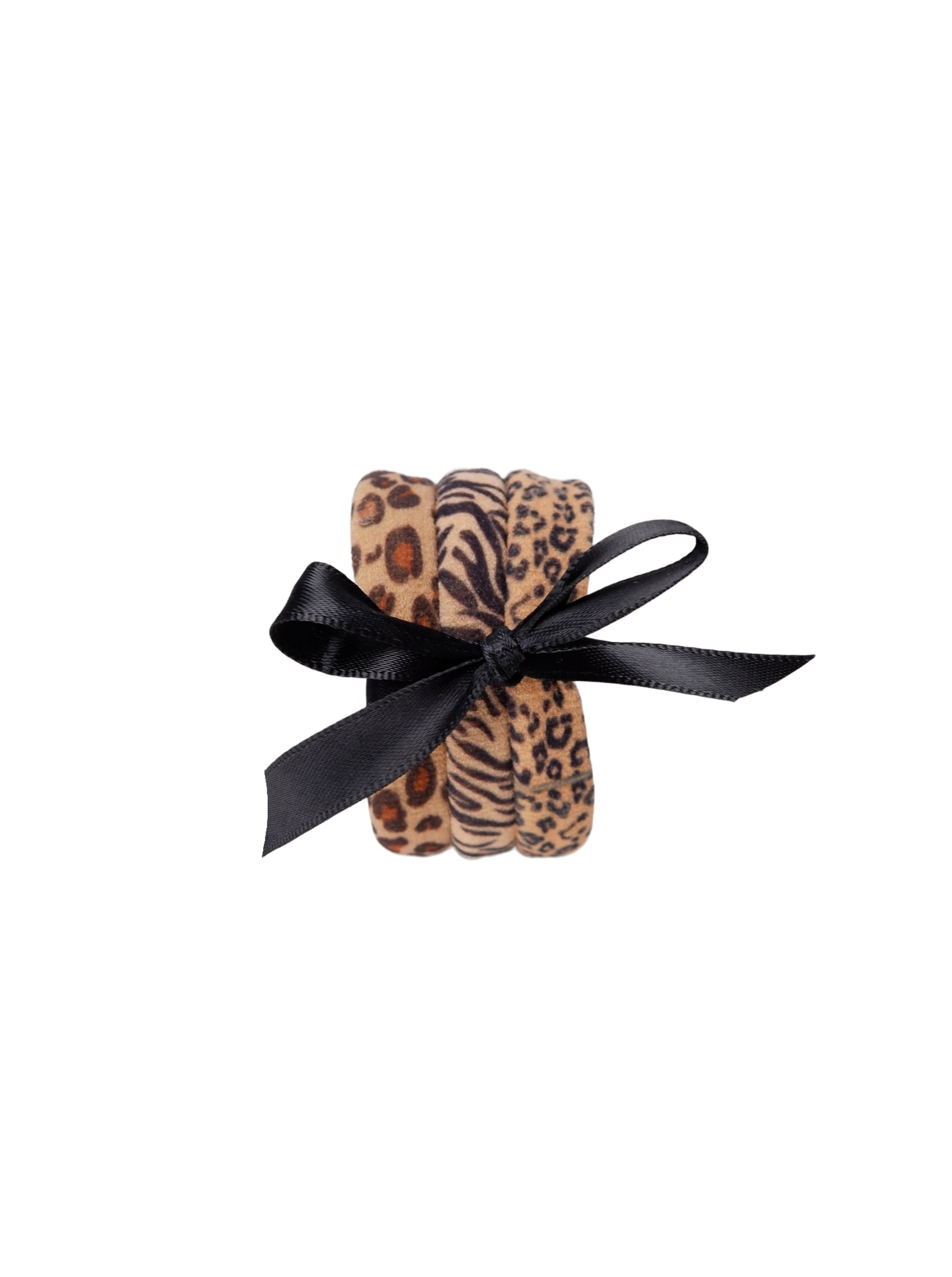 BCTANISHA elastics, 3 pcs. set - Leo Zebra Mix - Black Colour
