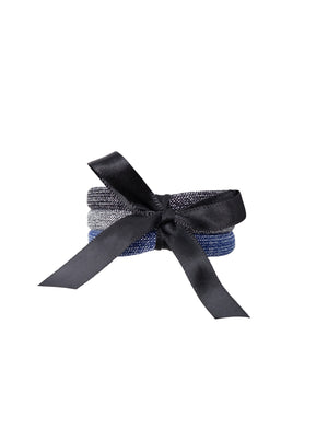 BCTAMIRA elastics, 3 pcs. set - Blue/Black mix