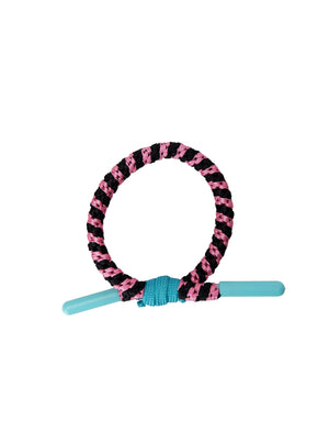 BCDREW elastic - Pink w. Blue bead