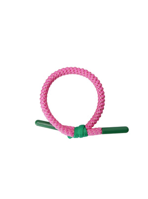 BCDREW elastic - Pink w. Green bead