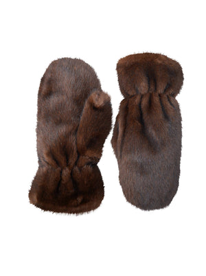 BCRIKKELINE mittens - Coffee