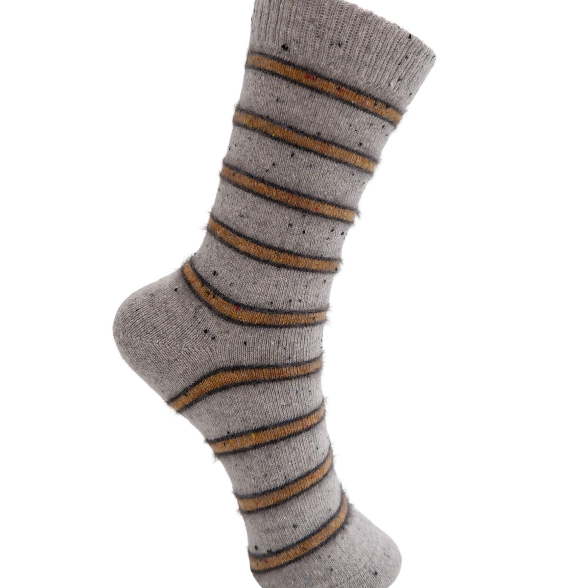 BCERIN sock - Grey Melange – Black Colour
