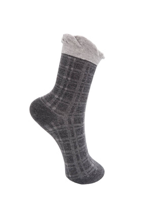 BCCHECKIE sock - Dk. Grey