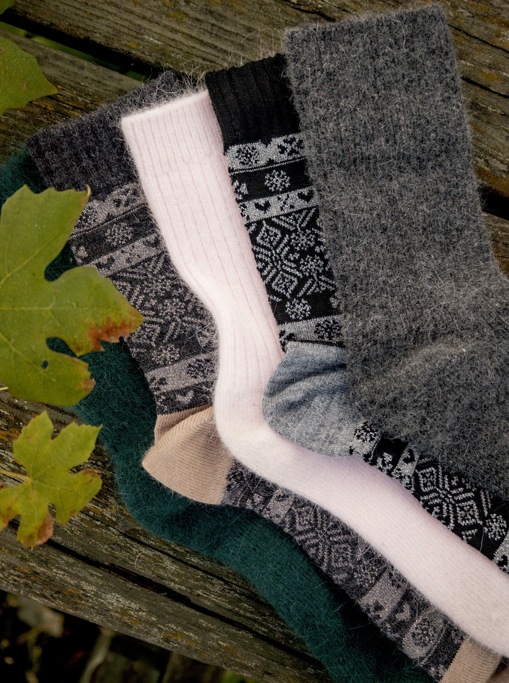 BCRONJA wool sock - Dark Grey - Black Colour