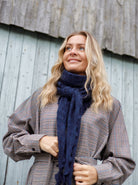 BCCAMILLE winter scarf - Navy - Black Colour