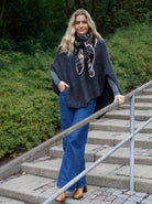 BCLEONI chequered scarf - Black - Black Colour