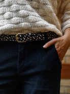 BCBELLIS belt - Black Dotted - Black Colour
