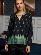 BCLUNA blouse - Fall Green - Black Colour
