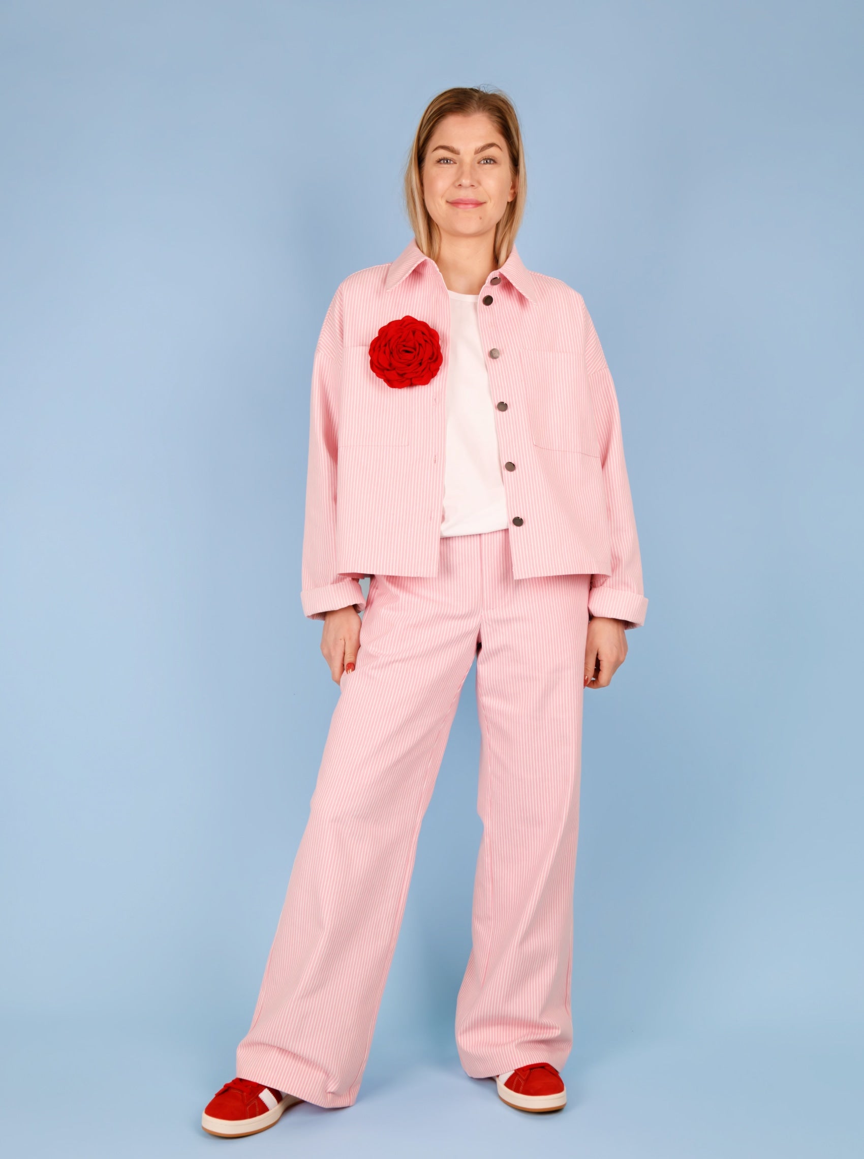BCMADISON box pant - Rose - Black Colour