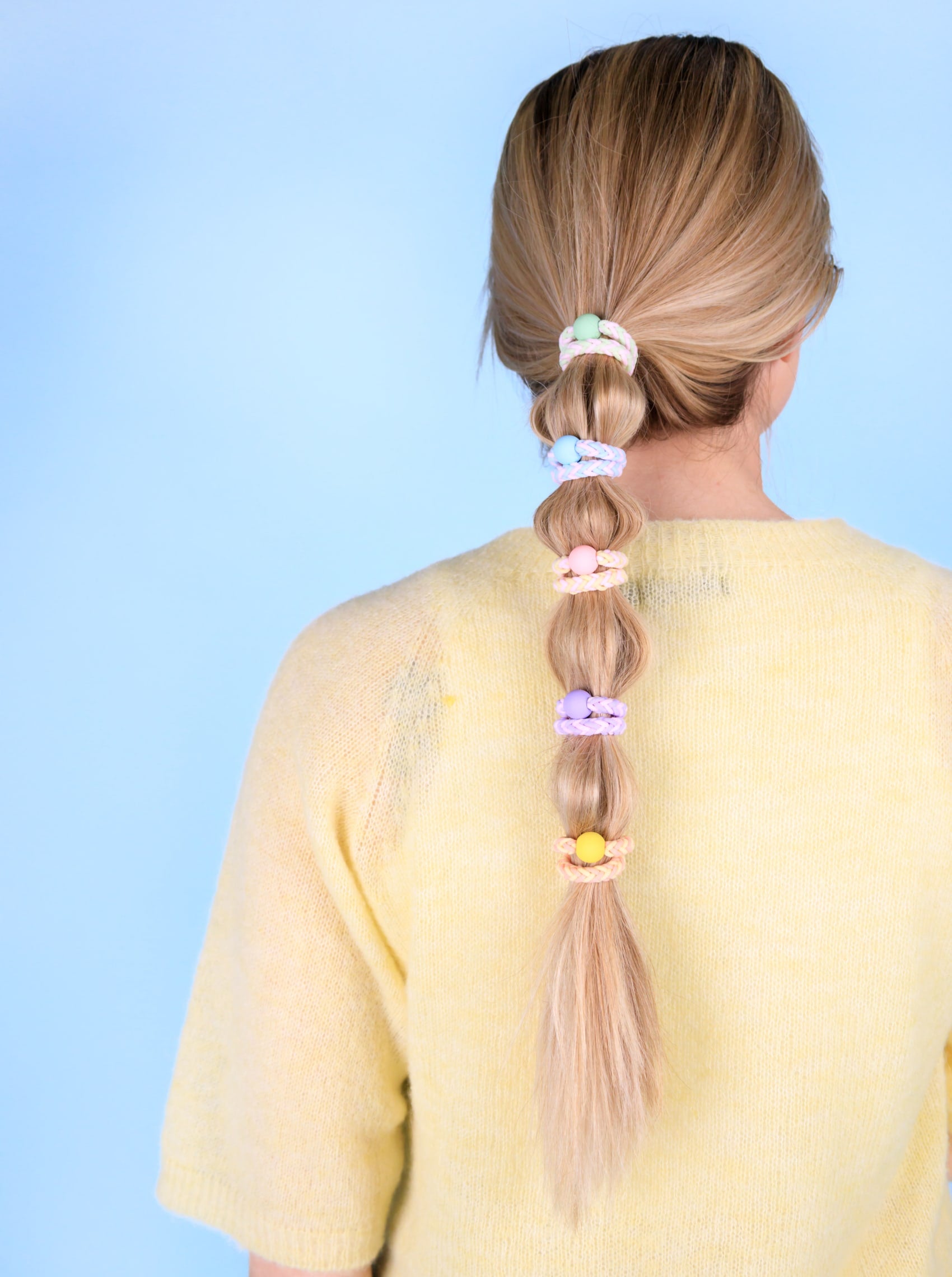 BCEDINA elastic - Lavender Bead - Black Colour
