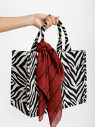BCALVA mini scarf - Wine - Black Colour