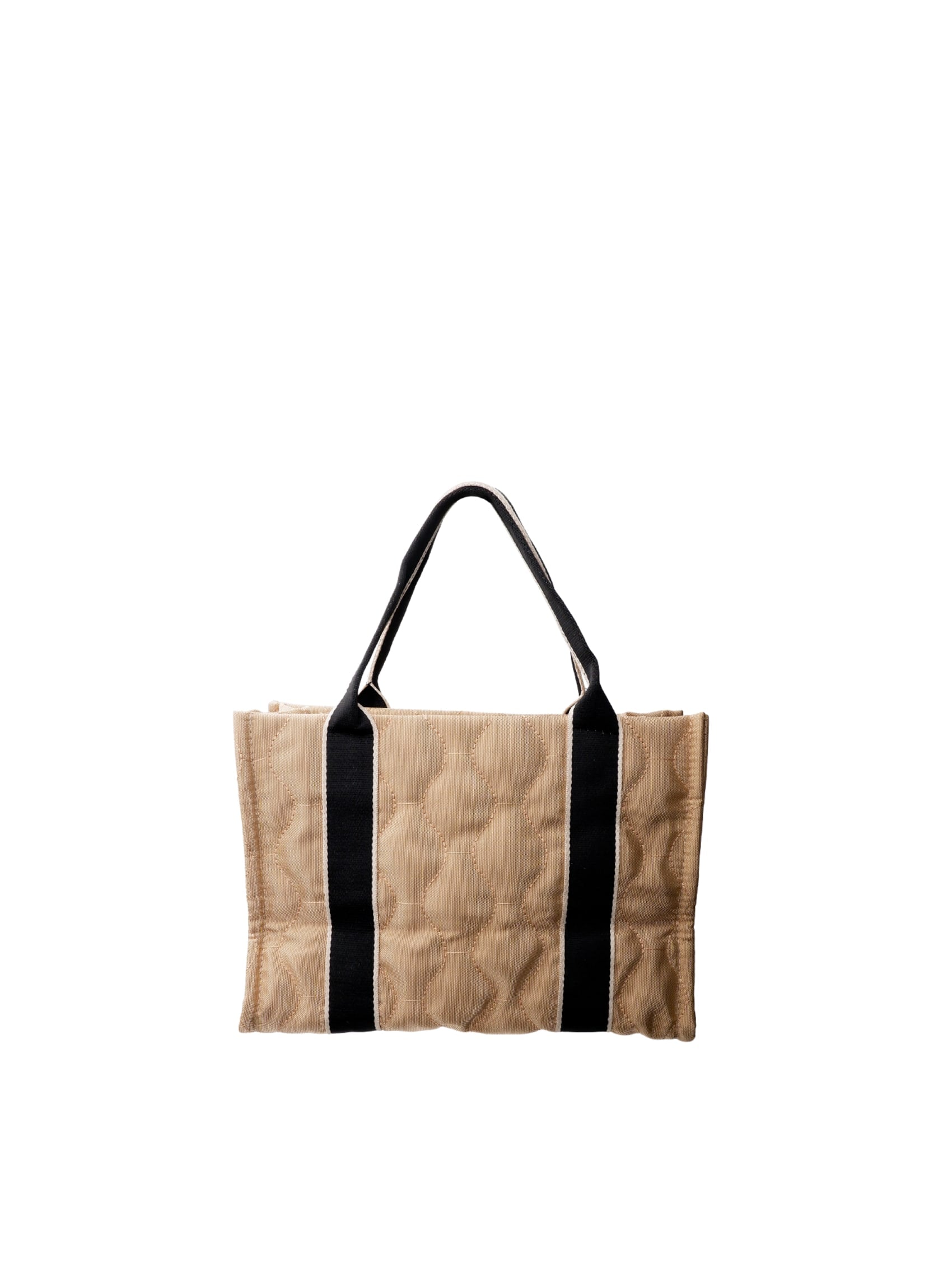 BCVANDA totebag - Sand - Black Colour
