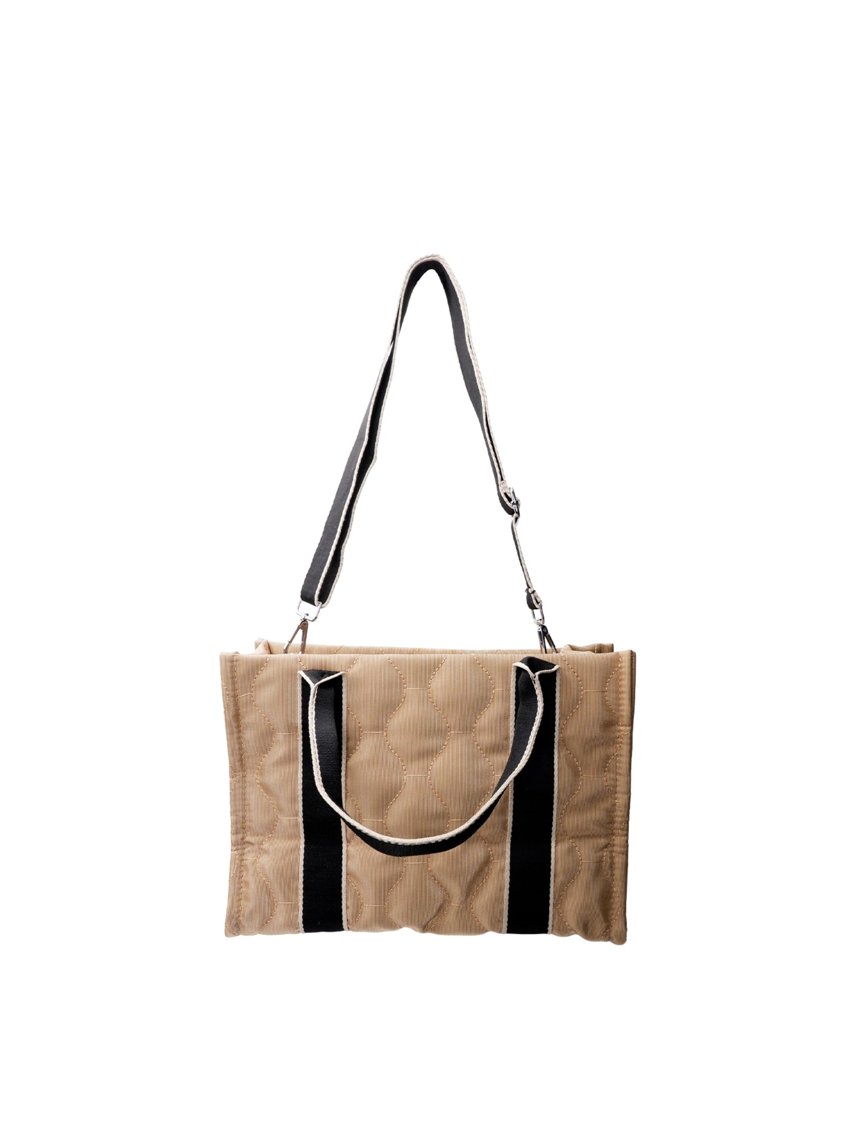 BCVANDA totebag - Sand - Black Colour