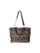 BCNICKY quilted shopper bag - Khaki Leo - Black Colour