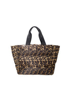 BCNICKY quilted shopper bag - Khaki Leo - Black Colour