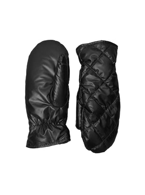 BCPALOMA quilted mittens - Black Metallic