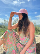 BCMATILDA cap - Lt. Pink - Black Colour