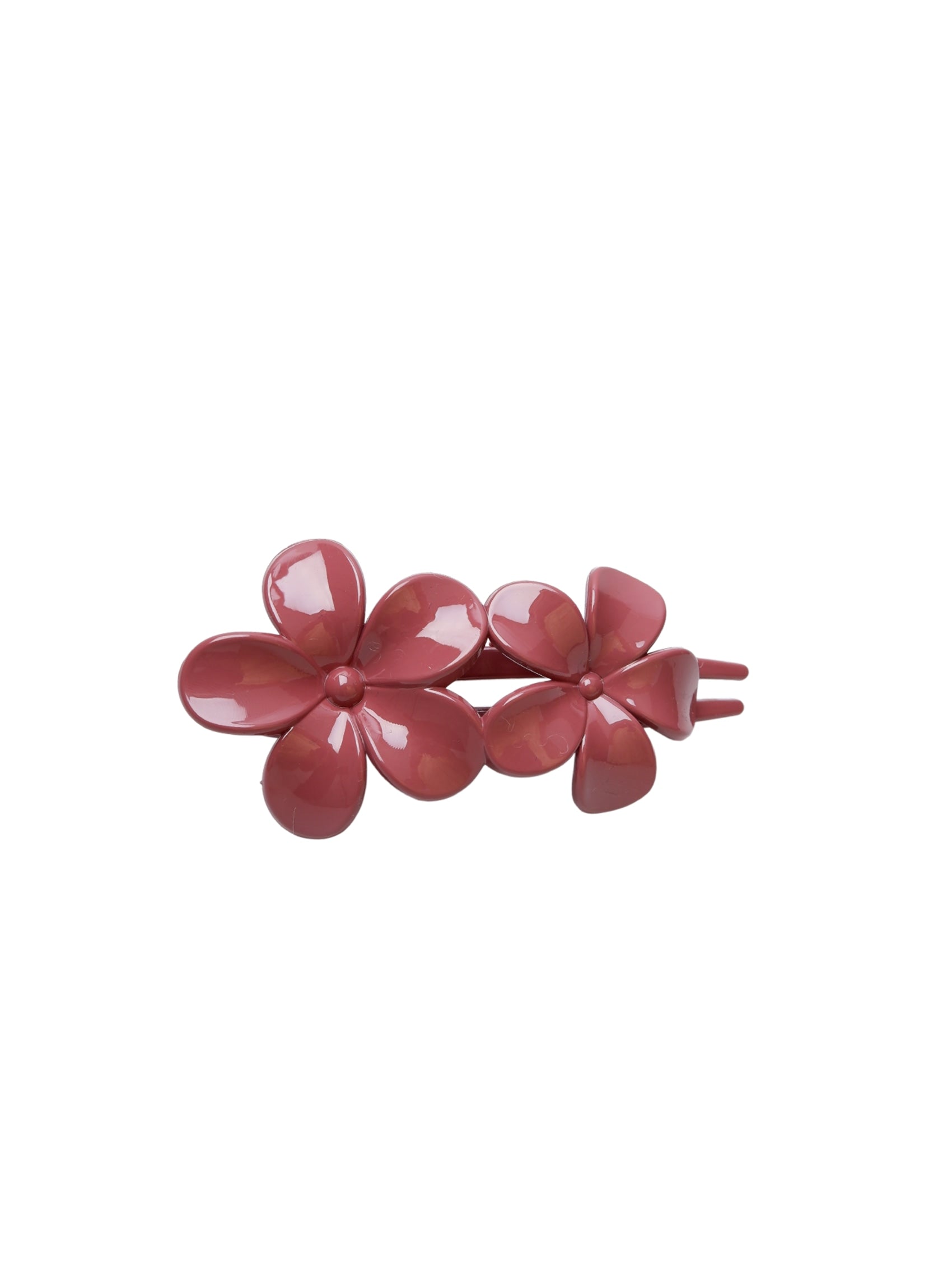 BCRENESMEE glossy hair claw - Dust Rose - Black Colour