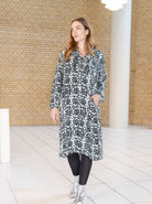 BCLUNA Ruffle tunic dress - Black Lily - Black Colour
