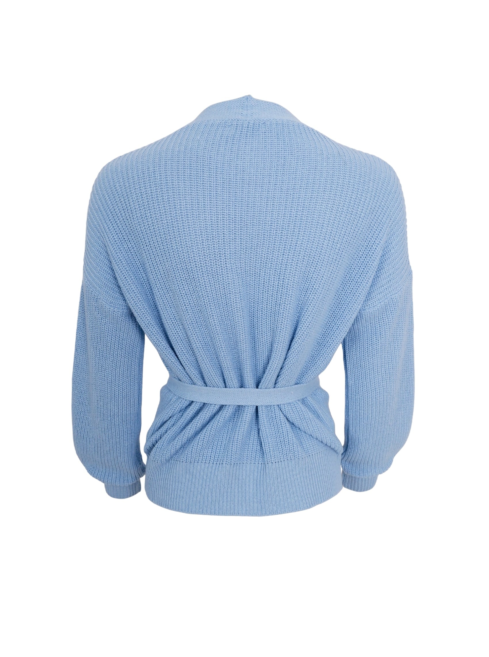 BCFRY knit cardigan - Sky Blue - Black Colour