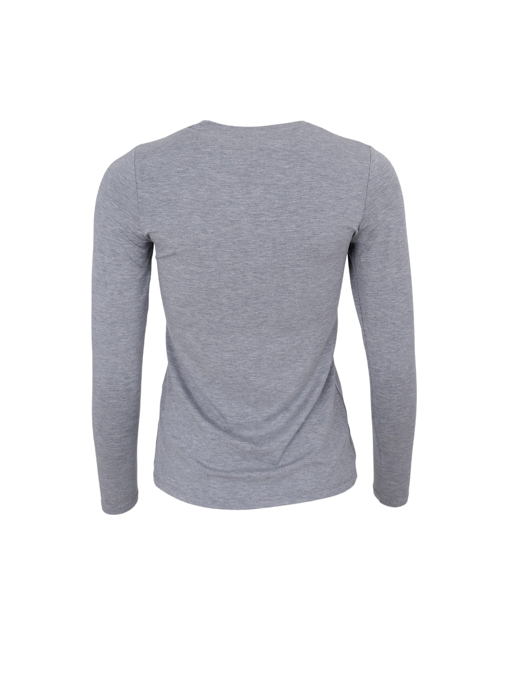 BCKARLA LS t-shirt - Grey Melange - Black Colour