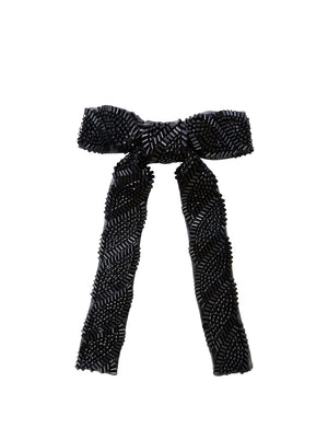 BCCAVARLY 2-in-1 bow brooch - Black - Black Colour