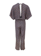 BCLUNA double v-neck jumpsuit - Poetic Blue - Black Colour