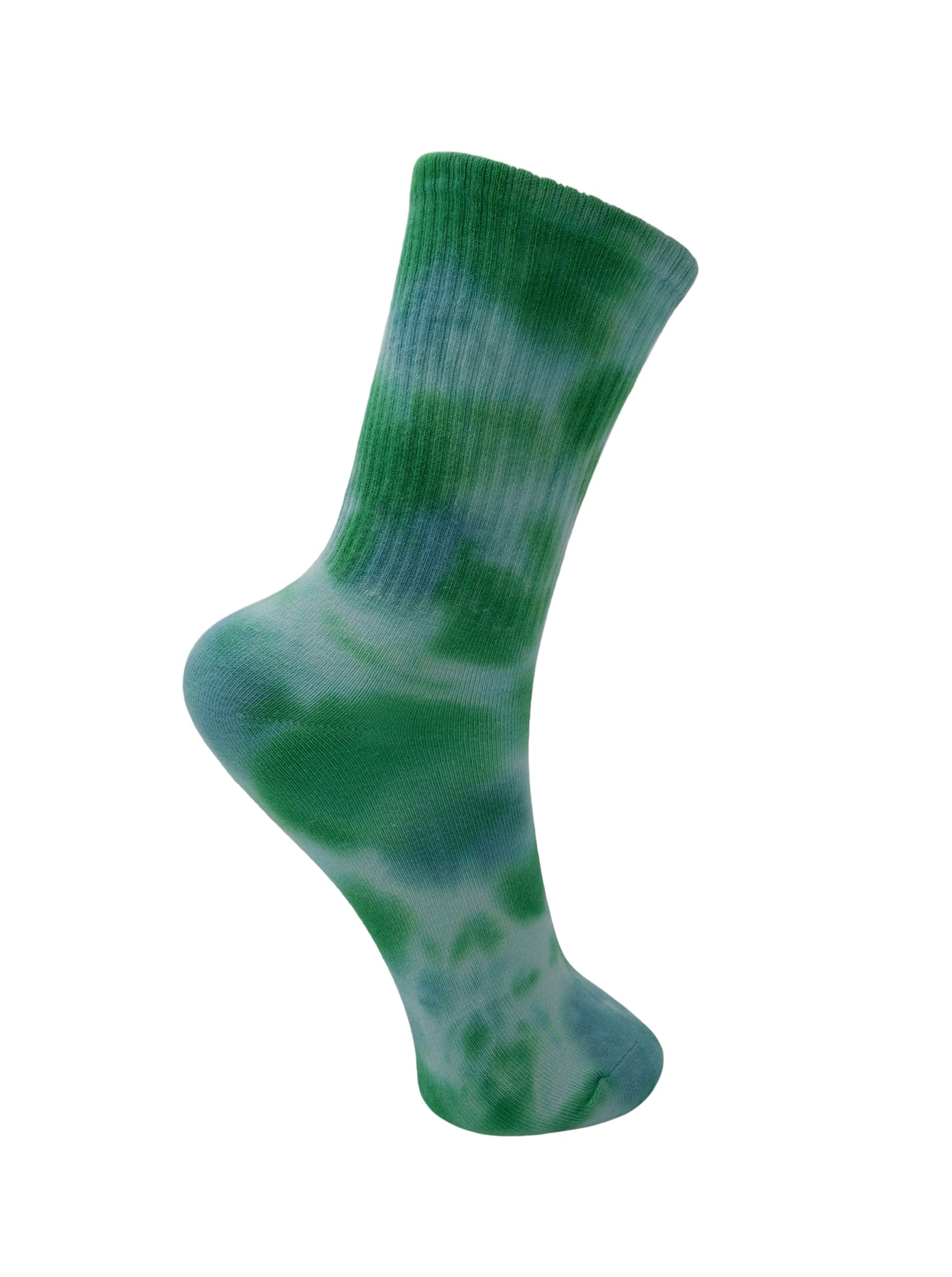 BCCAIRO tie dye sock - Green - Black Colour