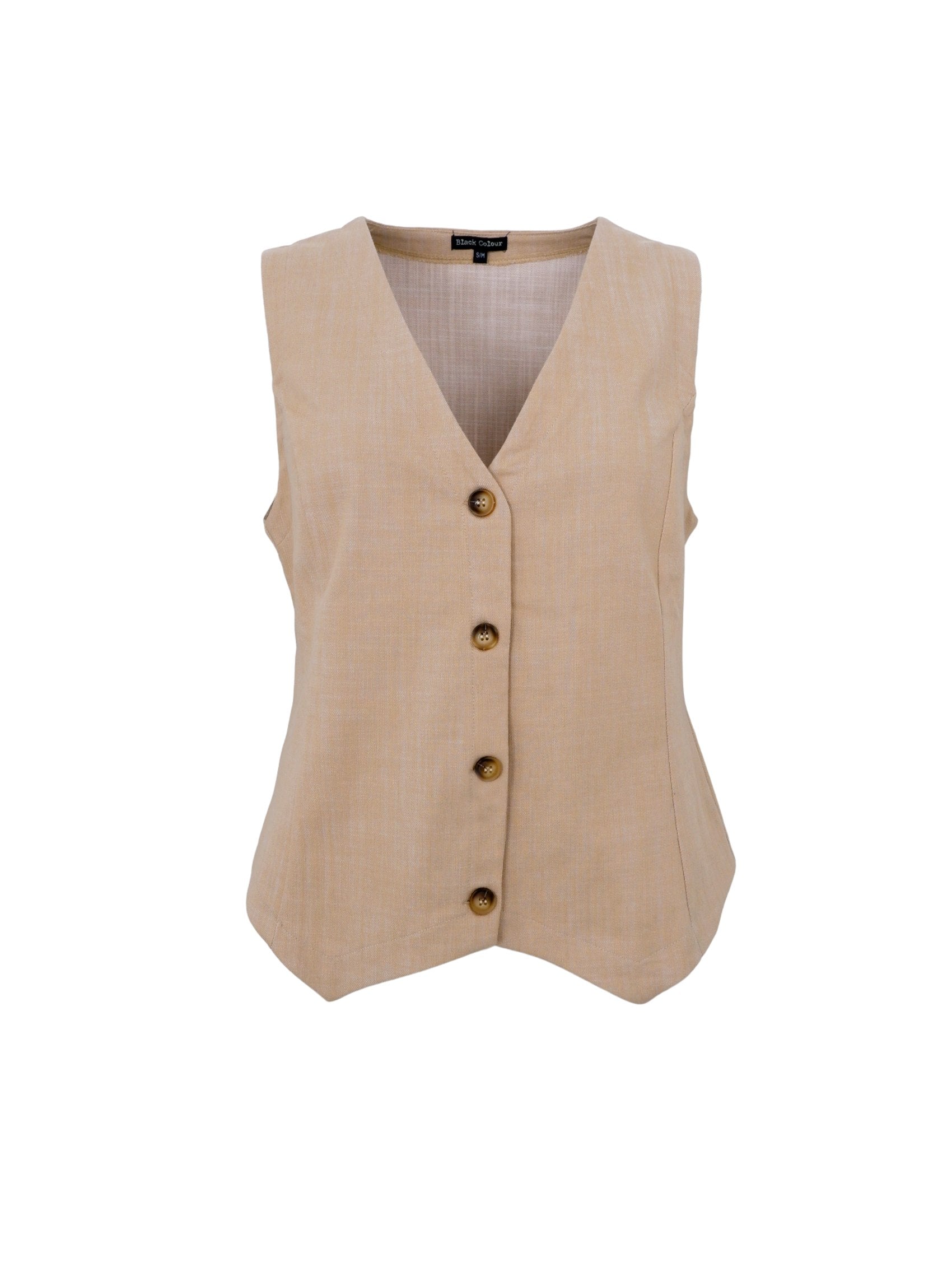 BCBOX vest - Sand - Black Colour