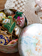 BCVELVET ball christmas ornament - Blue - Black Colour