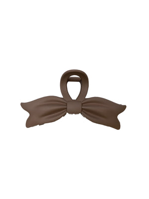 BCAYLIN bow matt hair claw - Coffee - Black Colour