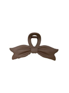 BCAYLIN bow matt hair claw - Coffee - Black Colour