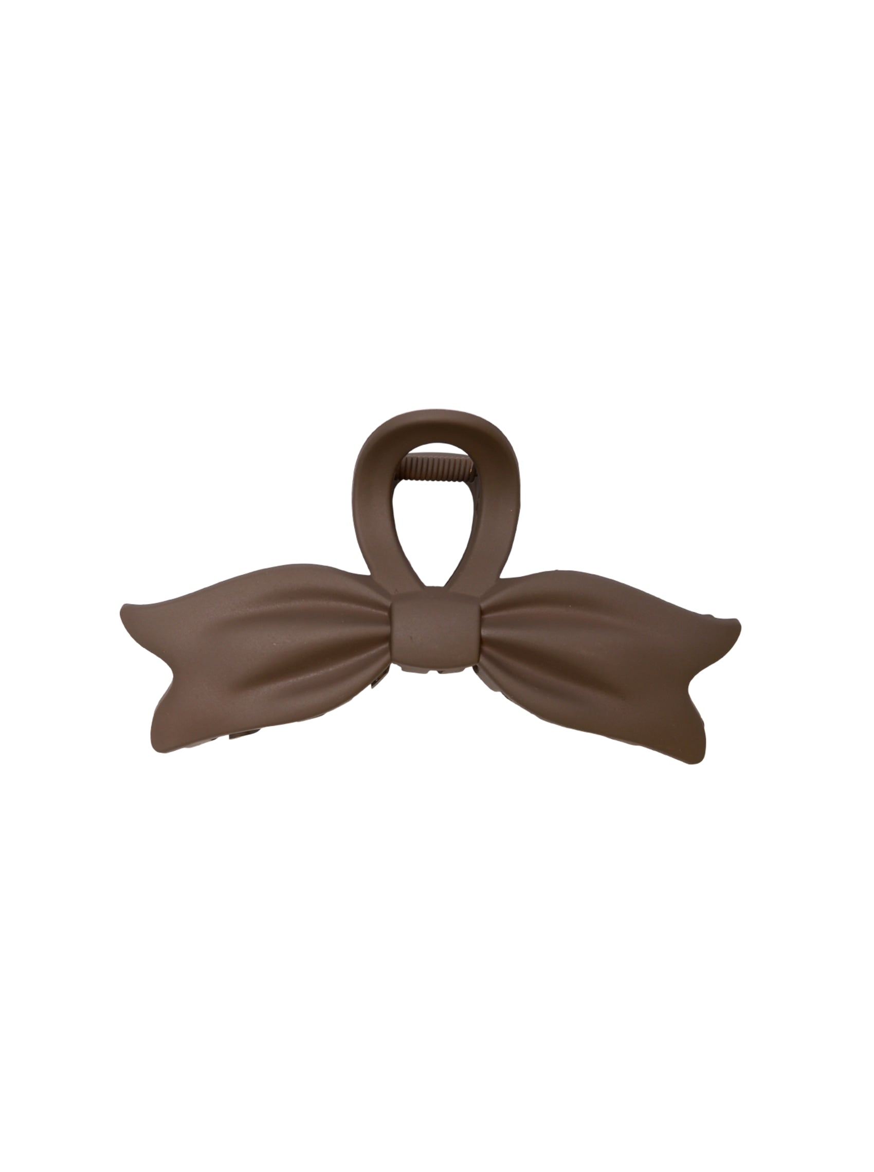 BCAYLIN bow matt hair claw - Coffee - Black Colour
