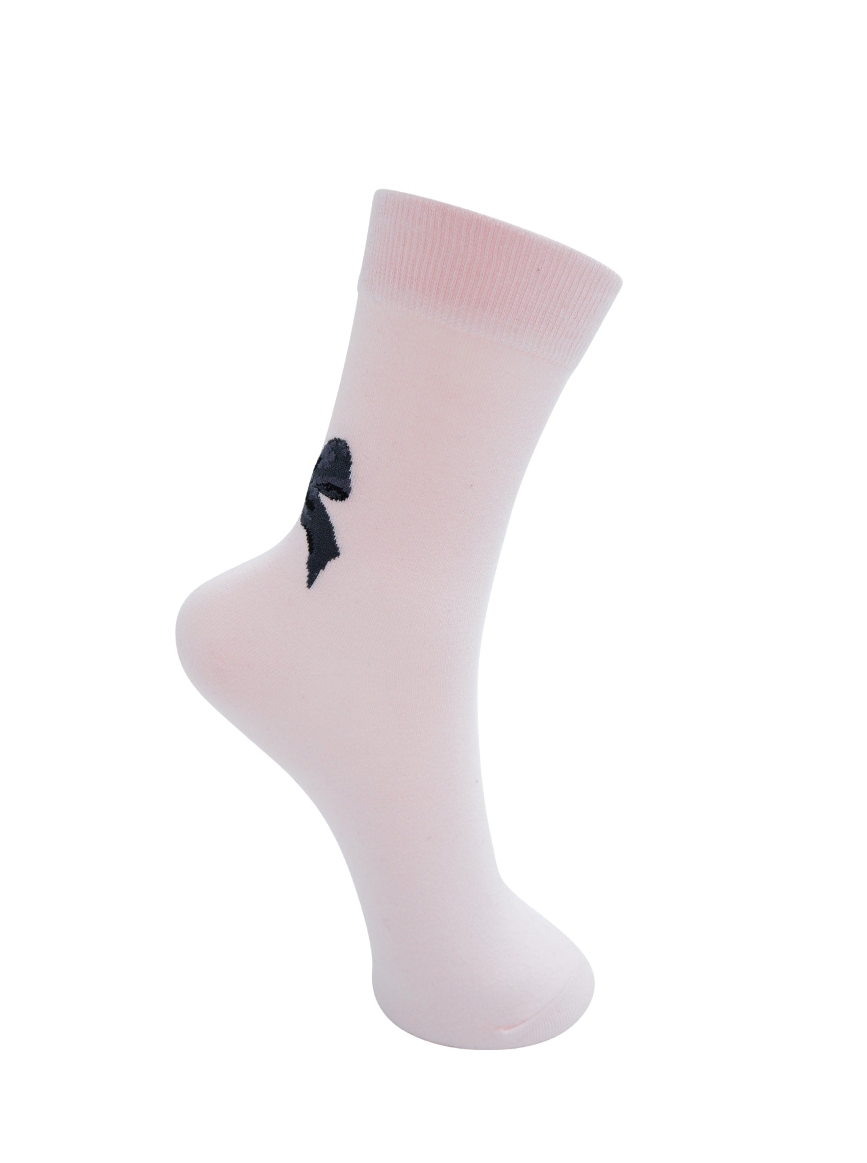 BCTAIA bow sock - Lt. Rose - Black Colour
