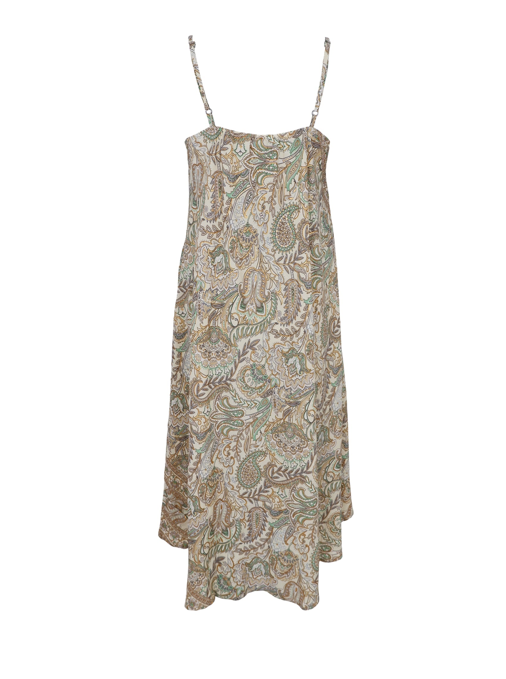 BCLUNA Vea strap dress - Olive Flower - Black Colour